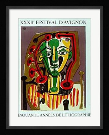 Framed Xxxii Festival D'avignon Print