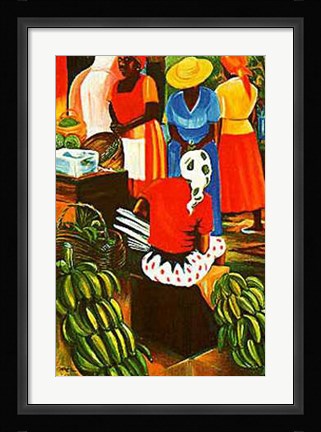 Framed Banana Vendor (Le) Print