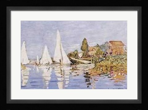 Framed Boating At Argenteuil Print