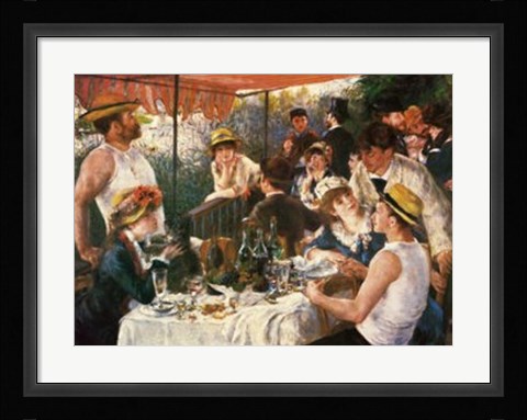 Framed Luncheon of the Boating Party, 1881 Print