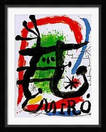 Framed Affiche Lithographie Print