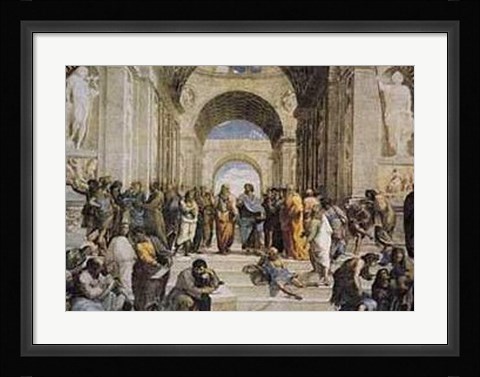 Framed School of Athens, c.1511 Print