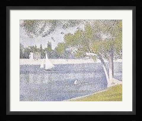 Framed Banks of Seine Print