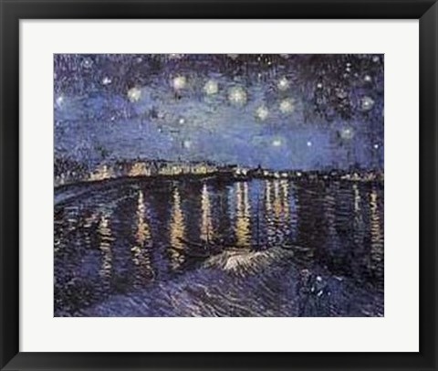 Framed Starlight Over the Rhone Print