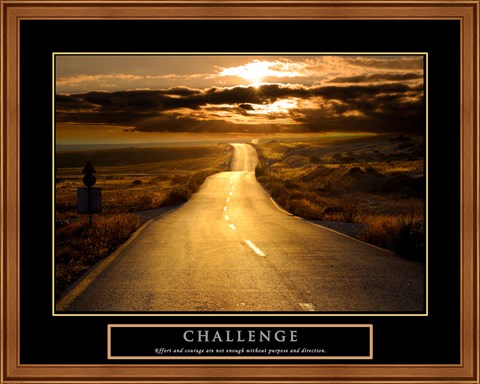 Framed Challenge - Road Print