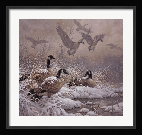 Framed Winter Retreat (detail) Print