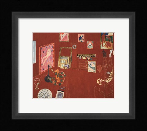 Framed Red Studio, 1911 Print