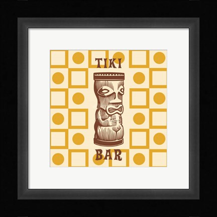 Framed Tiki Bar Print