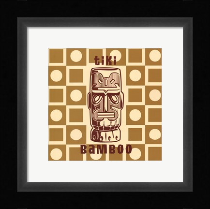 Framed Tiki Bamboo Print
