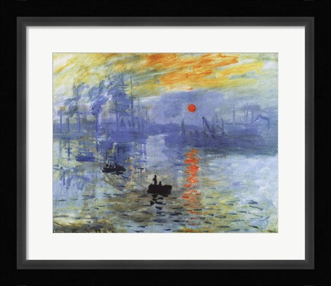 Framed Impression, Sunrise, c.1872 Print