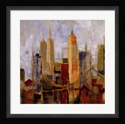 Framed Metro Heights Detail I Print