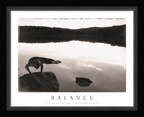 Framed Balance - Yoga Print