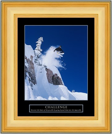 Framed Challenge - Skier Print