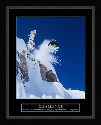 Framed Challenge - Skier Print