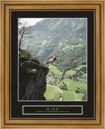 Framed Risk - Cliff Jumper Print