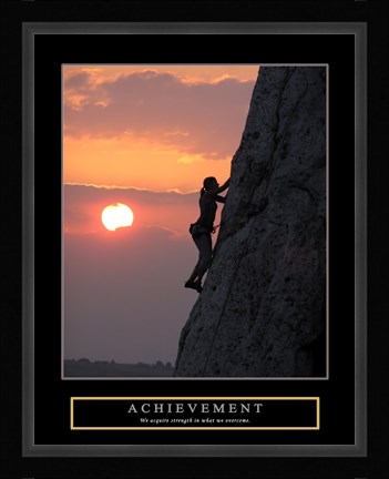 Framed Achievement - Climber Print