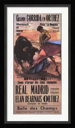 Framed Grande Corrida En Orthez Print