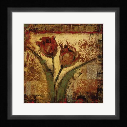 Framed Floral Song V Print