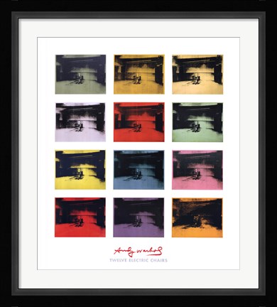 Framed Twelve Electric Chairs, 1964/65 Print