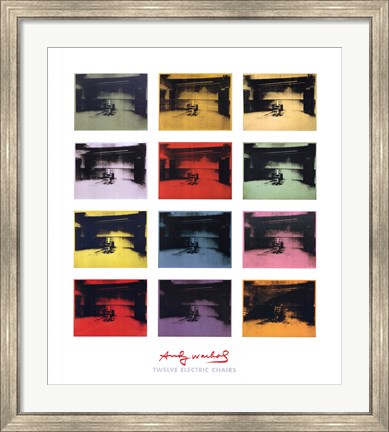 Framed Twelve Electric Chairs, 1964/65 Print