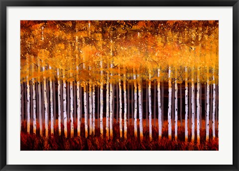 Framed Golden Aspens Print