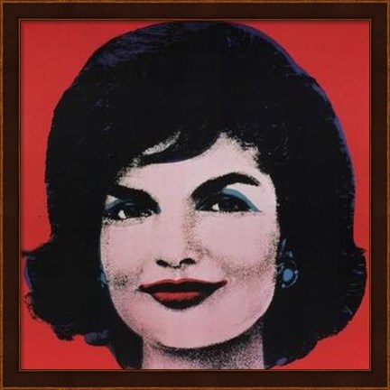 Framed Jackie, 1964 (Red Background) Print