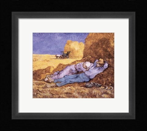 Framed Siesta, c.1889 Print