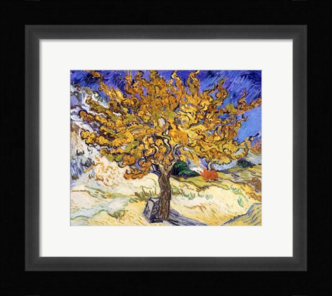 Framed Mulberry Tree in Autumn, c.1889 Print