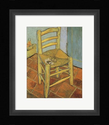 Framed Van Gogh's Chair and Pipe, c.1888 Print