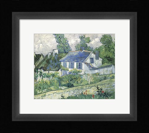 Framed Houses at Auvers, c.1890 (Detail) Print