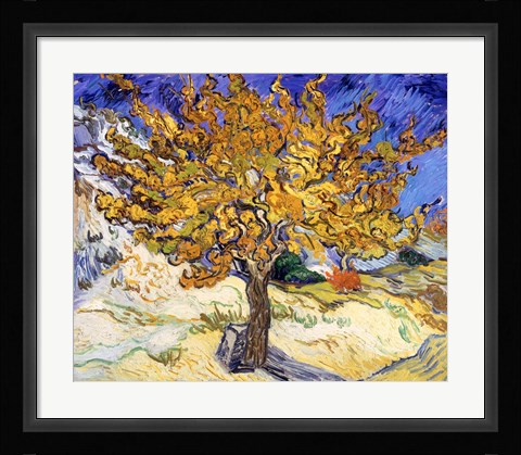 Framed Mulberry Tree in Autumn, c.1889 Print