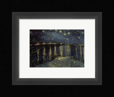 Framed Starry Night over the Rhone, c.1888 Print