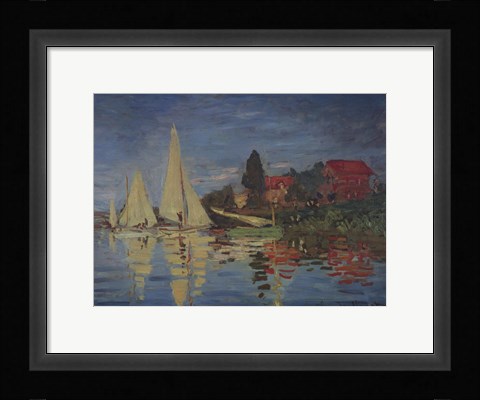 Framed Regatta at Argenteuil Print