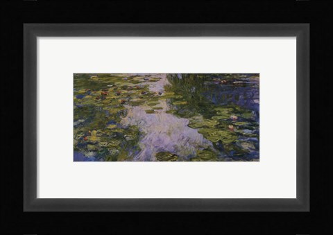 Framed Water Lilies, 1917/1919 Print
