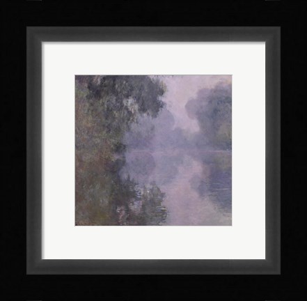Framed Seine at Giverny, Morning Mists, 1897 Print
