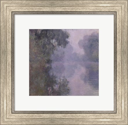 Framed Seine at Giverny, Morning Mists, 1897 Print