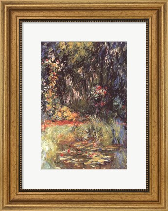 Framed Water Lily Pond, 1918 Print