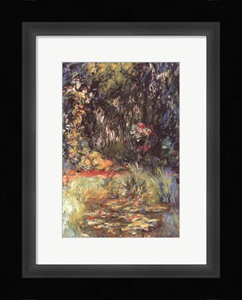 Framed Water Lily Pond, 1918 Print