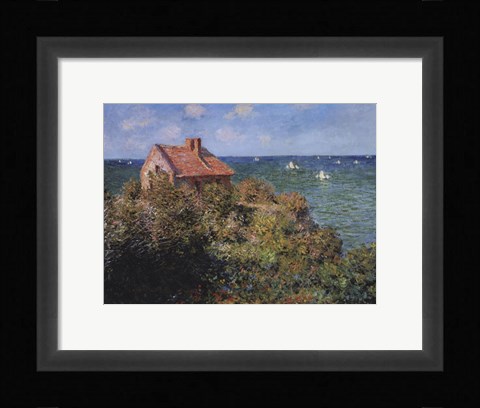 Framed Fisherman's Cottage on the Cliffs at Varengeville, 1882 Print