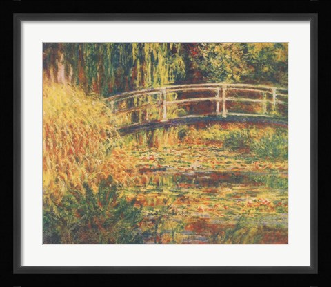 Framed Water Lily Pond - Pink Harmony Print