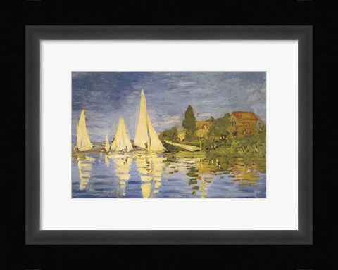 Framed Regatta at Argenteuil Print
