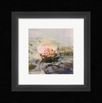 Framed Waterlily Pond, 1908 (detail II) Print