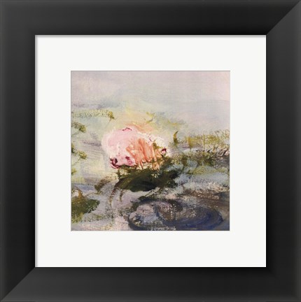 Framed Waterlily Pond, 1908 (detail II) Print