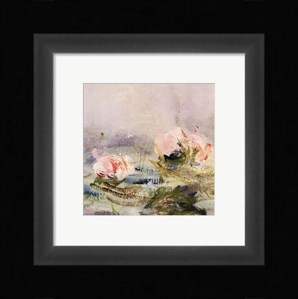 Framed Waterlily Pond, 1908 (detail I) Print