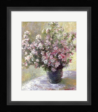 Framed Vase of Flowers Print