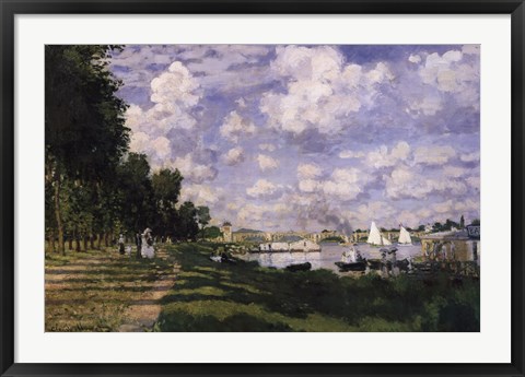 Framed Le Bassin d'Argenteuil Print