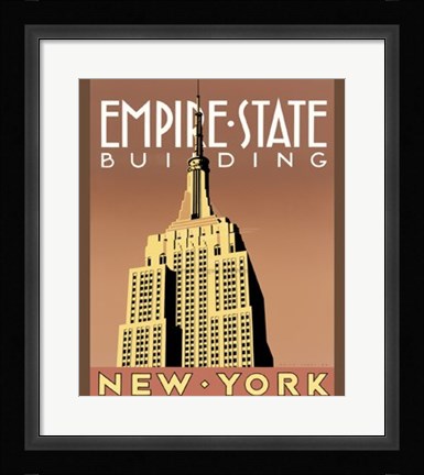 Framed Empire State Building Print