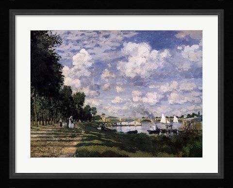 Framed Le Bassin d'Argenteuil Print