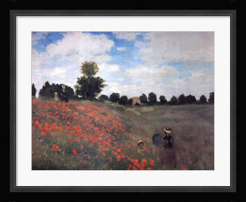 Framed Les Coquelicots Print