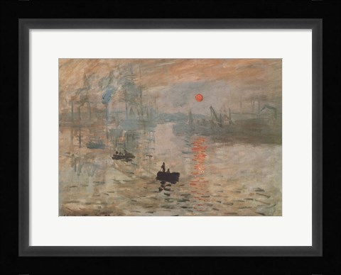 Framed Impression, Sunrise, c.1872 (green) Print